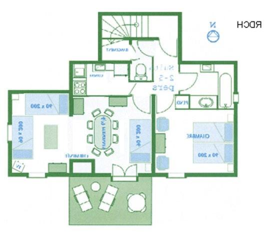 Mountain Lodge in Alps-chez Philippe, Panoramic-Village, Renting, view over Glaciers - N°301 One Bedroom apartment CHAMOIS - with private terrace and glacier view - 9