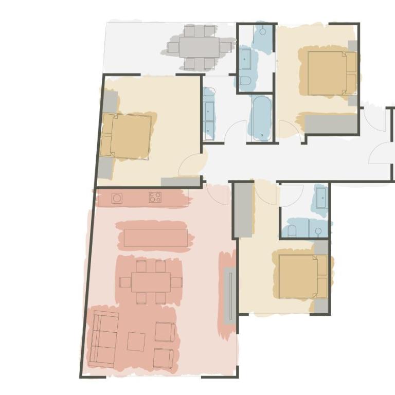 Village Park Suites - Deluxe Apartment mit 3 Schlafzimmern - 5