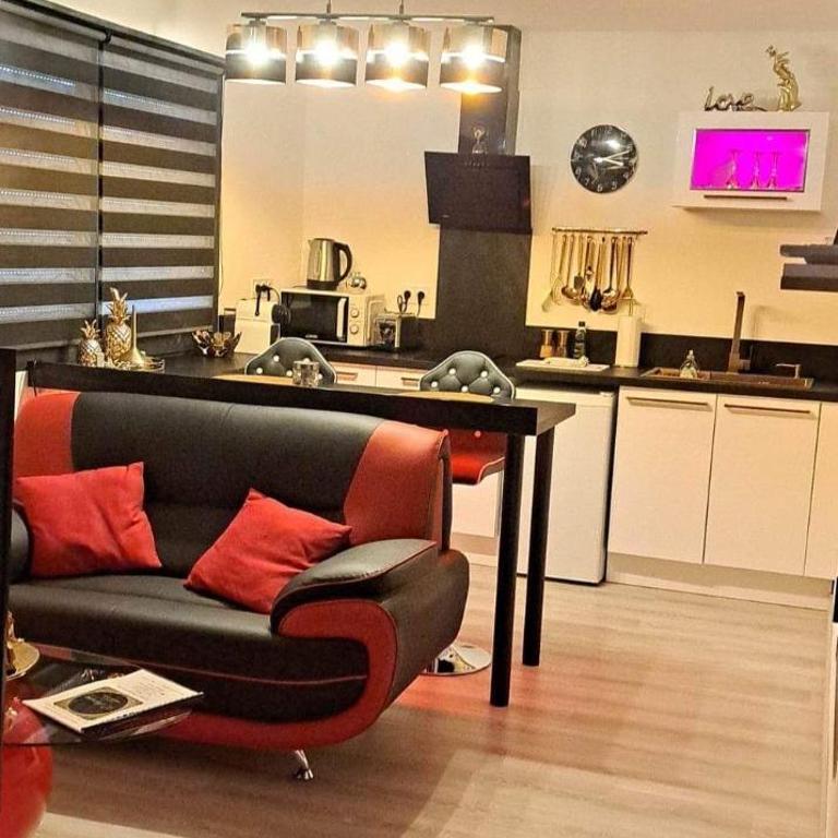 L'Aurore Love Room de prestige jacuzzi sauna piscine chauffée cuisine - Maison 1 Chambre - 27