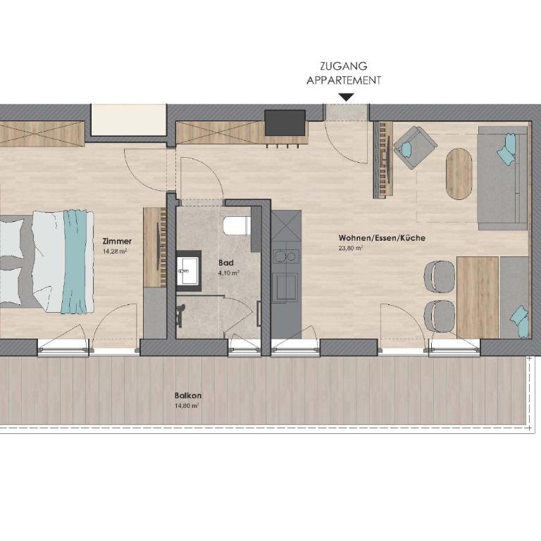 Winkler Appartements - Apartment mit 1 Schlafzimmer - 3
