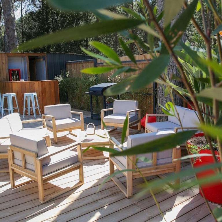Contemporary house with heated pool in a magnificent pine forest - Villa 3 Chambres - 32