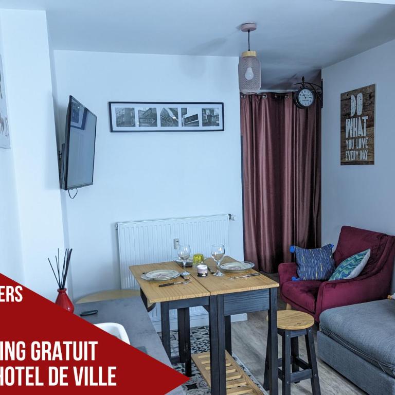 Beau-Jean, Un Cocon Sympa 5 min à Pied du Centre-Ville, Parking Privé, à 10 min du CHU - Appartement 1 Chambre - 1