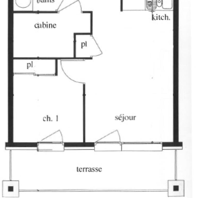 Appartement 4 pers. Les Menuires, pied des pistes, balcon S-O, tout équipé - FR-1-452-73 - Appartamento (4 Adulti) - 3