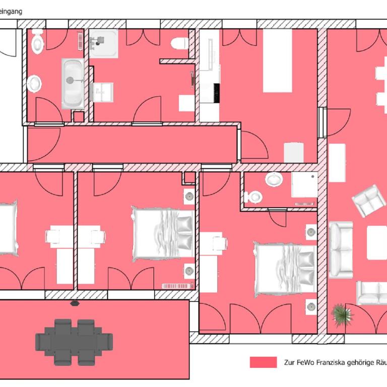 Ferienwohnungen Jonuscheit - Apartment mit 3 Schlafzimmern - 6