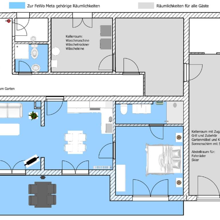 Ferienwohnungen Jonuscheit - Apartment mit 1 Schlafzimmer - 4