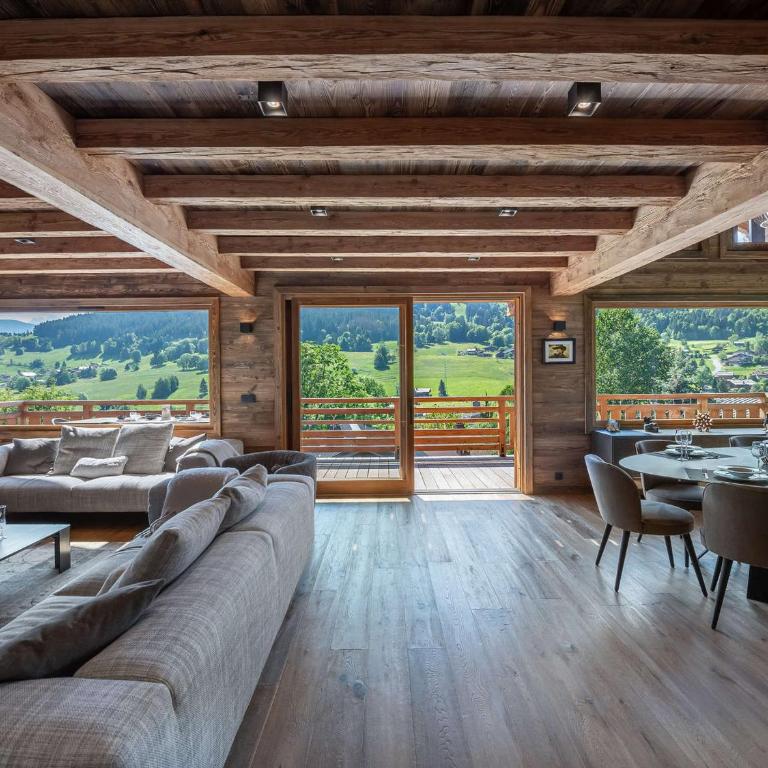 Chalet Luxe 12 Pers. Face aux Pistes avec Skiroom, Garage, Salle de Sport et Services Inclus - Chalet 3 Chambres - 1