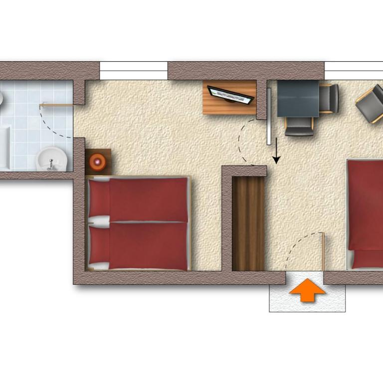 Das Sonnleiten Ski- und Motorradhotel Bruck im Zillertal - Familienzimmer - 5