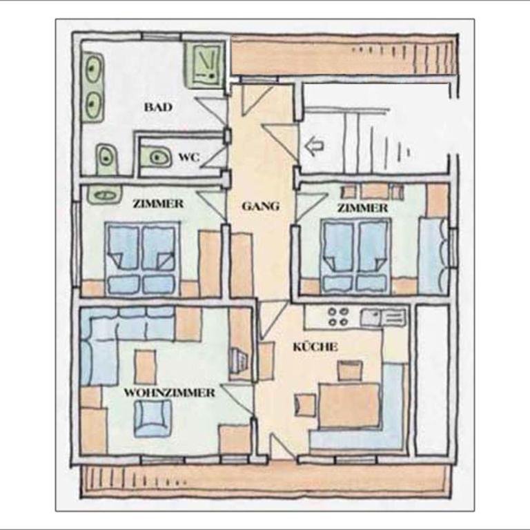 Haus Mittergries - Apartment mit 2 Schlafzimmern und Balkon - 3