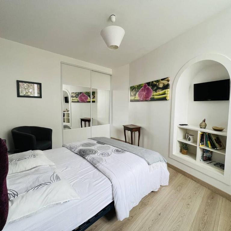 Appartement T2 de charme à Cambo, centre-ville, petite terrasse, Internet, animaux admis - Appartement 1 Chambre - 9