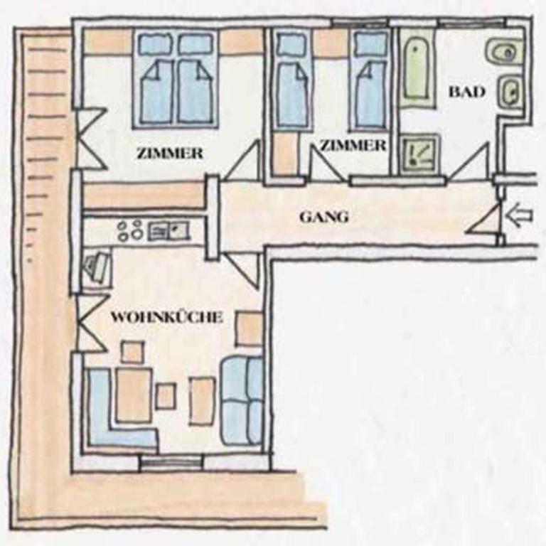 Ferienwohnungen Hinteranger - Apartment mit 2 Schlafzimmern - 3
