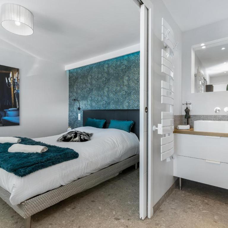 Le XO - Appartement luxe - coursive - terrasse - Port Nature 2 - Village Naturiste - Apartment mit 1 Schlafzimmer - 11