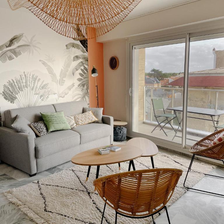 Au85, Bel appartement, vue océan, pied de la plage - Appartamento con 1 Camera da Letto - 7