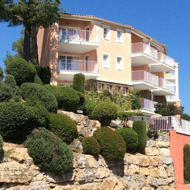 AGAY, Cap Esterel, magnifique vue mer panoramique et Esterel, terrasse, piscines, parking, dernier étage, 3 étoiles - Appartamento con 1 Camera da Letto - 13