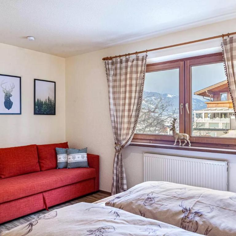 Ferienwohnung Platzhirsch Panorama View Balkon, Gartensauna, Garten, Grillplatz - Apartment mit 2 Schlafzimmern - 24