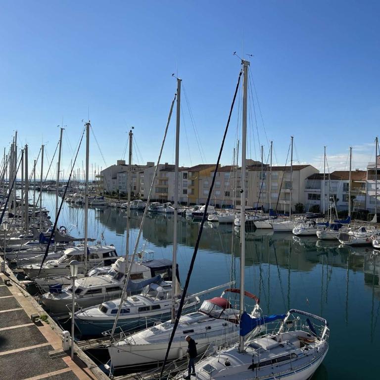 T2 cabine, parking privé, lave-linge, à 100m plage, pour famille - FR-1-702-15 - Appartamento - 5