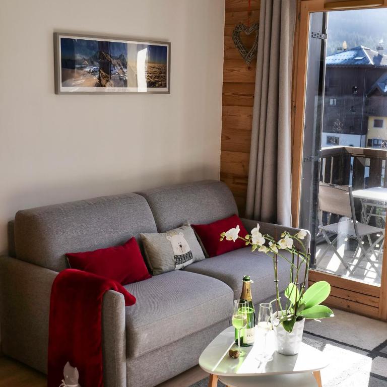 Mont Blanc 43, vue Mont Blanc , balcon, parking - Appartement 1 Chambre - 9