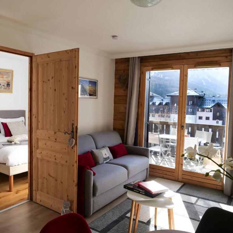 Mont Blanc 43, vue Mont Blanc , balcon, parking - Appartement 1 Chambre - 4