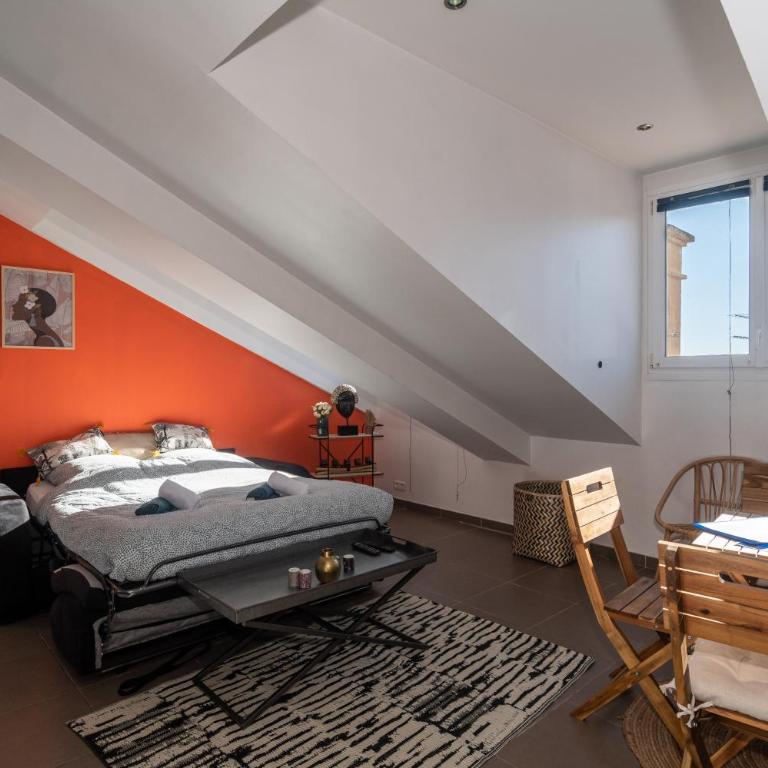 Le Laeti - 600m plage - Verrière Côte d'Azur - Appartement 1 Chambre - 10
