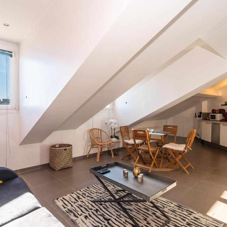Le Laeti - 600m plage - Verrière Côte d'Azur - Appartement 1 Chambre - 15