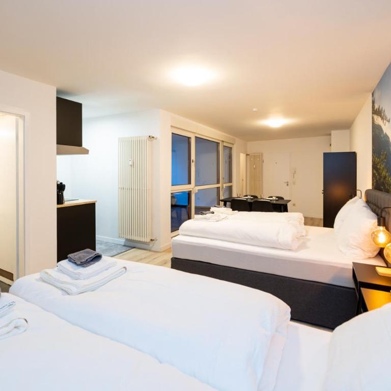 Modernes Apartment in der Innenstadt - Studio 35 with 2 double beds and balcony - 7
