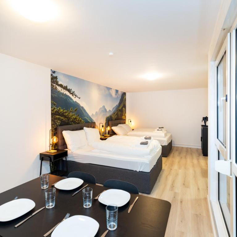 Modernes Apartment in der Innenstadt - Studio 35 with 2 double beds and balcony - 13