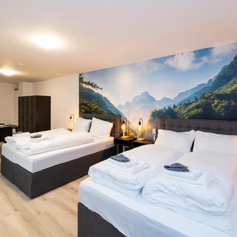 Modernes Apartment in der Innenstadt - Studio 35 with 2 double beds and balcony - 27