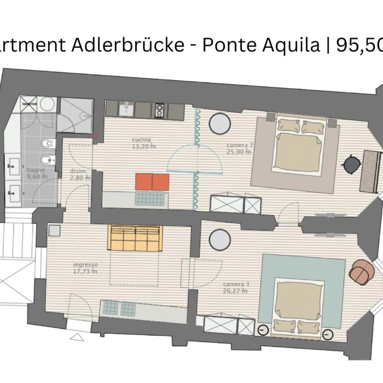 Alter Schlachthof - Appartamento con 2 Camere da Letto - Dependance a 150 m - 1