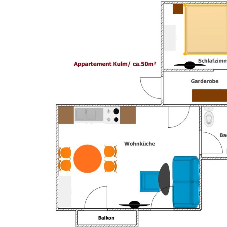Appartements-Restaurant Schwaiger direkt beim Lift und wunderschönen Bergblick - Apartment mit Balkon - 3