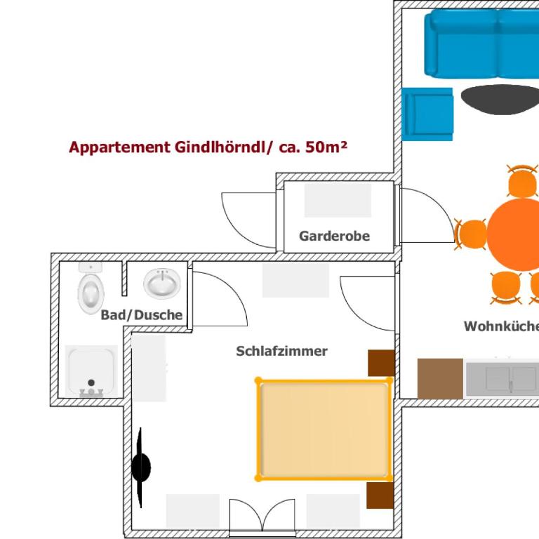 Appartements-Restaurant Schwaiger direkt beim Lift und wunderschönen Bergblick - Apartment - 3