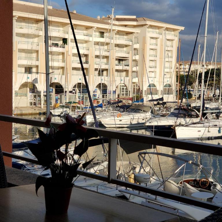 Cap HERMES Vue PORT Studio 30m2 Climatise Piscine - Estudio con vistas al mar - 6