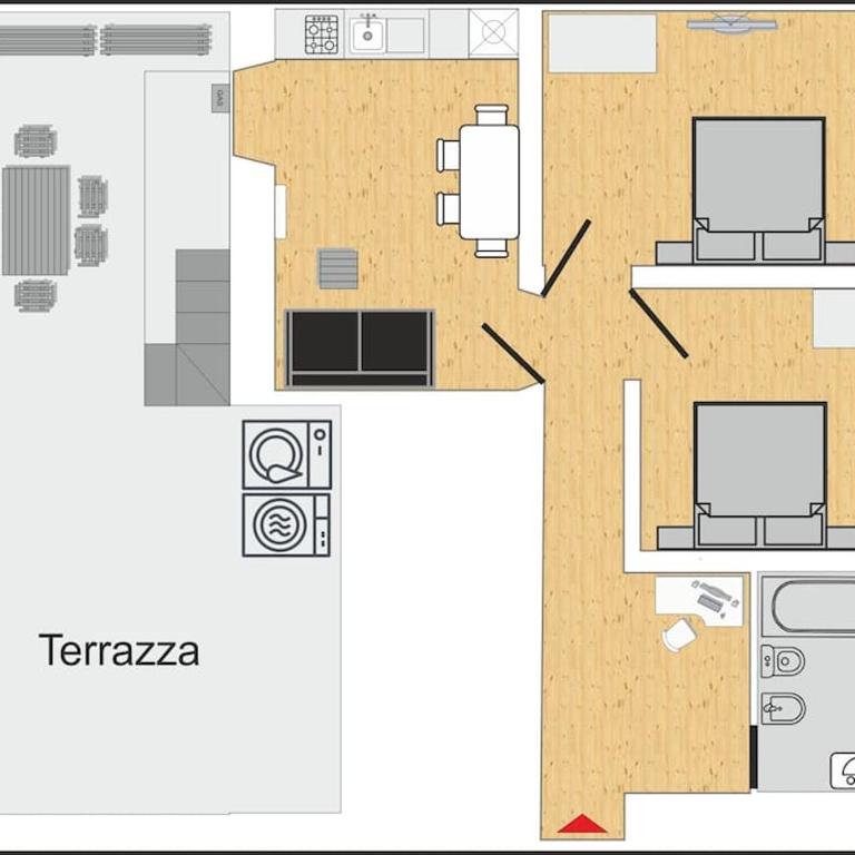ROMA - antique apartment with private terrace - Appartamento con 2 Camere da Letto - 32