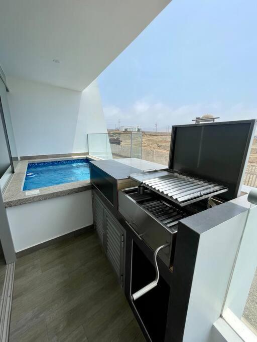 A 3 minutos de la Playa Hermoso Departamento con Piscina y Parrilla - Apartamento de 2 dormitorios - 13