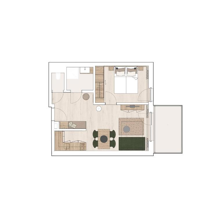 Aparthotel Bad Radkersburg - Apartment mit 1 Schlafzimmer - 2
