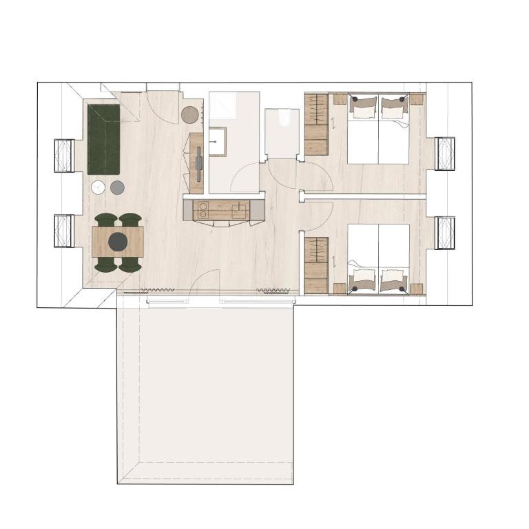 Aparthotel Bad Radkersburg - Apartment mit 2 Schlafzimmern - 2