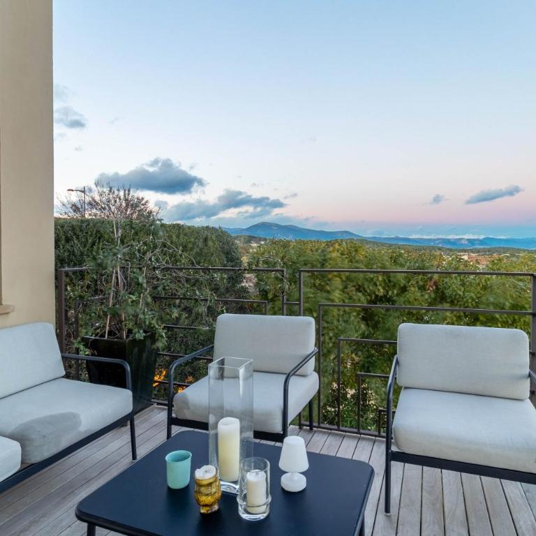 Mougins Collection - Magnifique Maison du Vieux Village de Mougins, avec Bassin à débordement et vues Mer et Montagnes - Villa - Vue sur Mer - 13