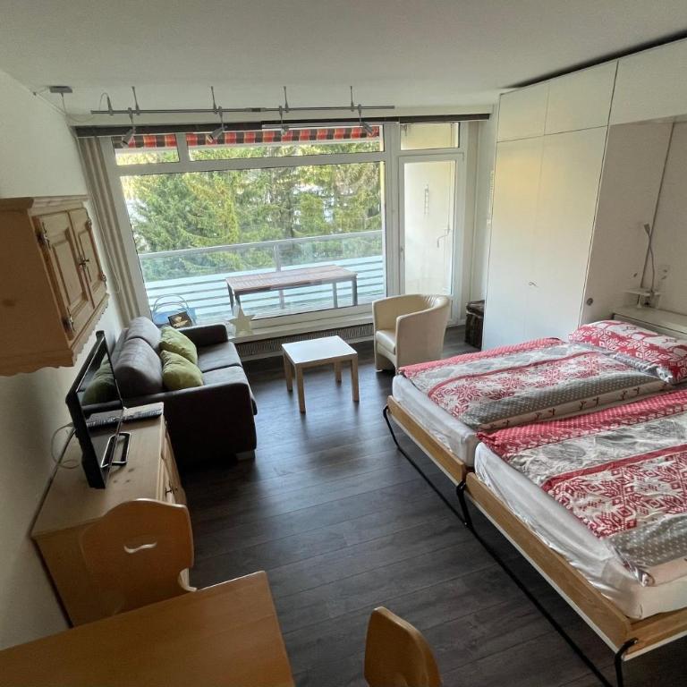 4 Min walking to Congress Center Zentral wohnen, ankommen, heimeliges ruhiges Studio mitten in Davos - Apartment mit 1 Schlafzimmer - 6