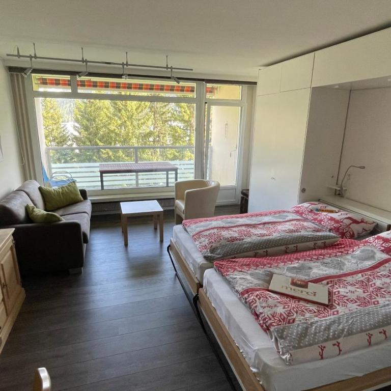4 Min walking to Congress Center Zentral wohnen, ankommen, heimeliges ruhiges Studio mitten in Davos - Apartment mit 1 Schlafzimmer - 11