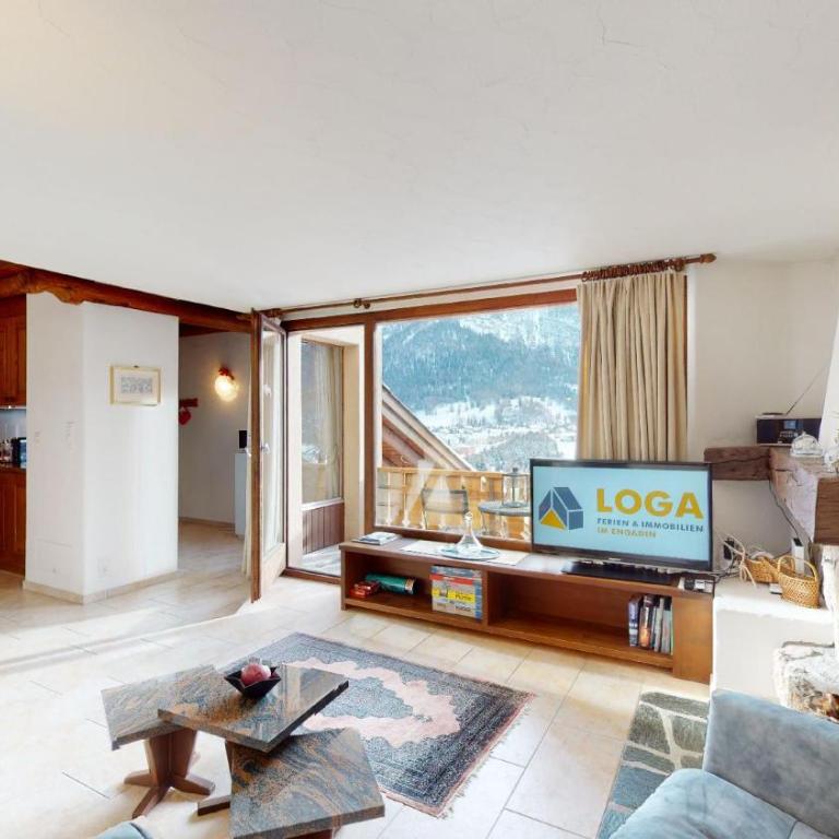 Abitaziun Merla - La Punt Chamues-ch - Apartment mit Blick auf die Berge - 26