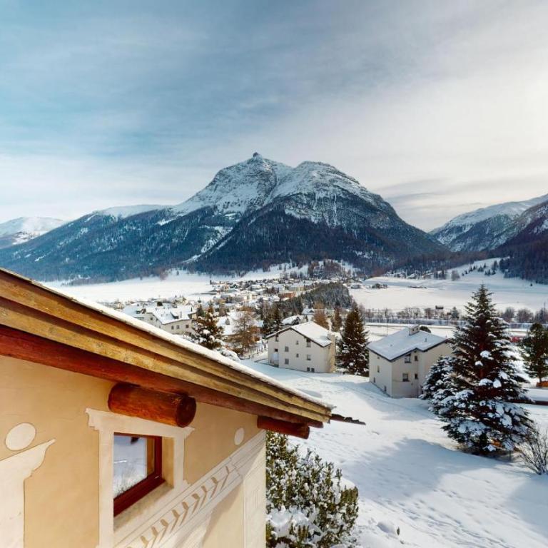 Abitaziun Merla - La Punt Chamues-ch - Apartment mit Blick auf die Berge - 37