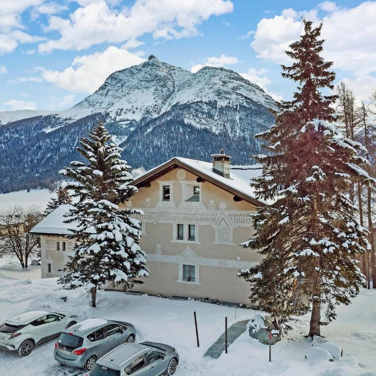 Abitaziun Merla - La Punt Chamues-ch - Apartment mit Blick auf die Berge - 43