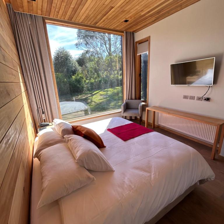Mawün Lodge Pucon - Double Room with Private Bathroom - 5