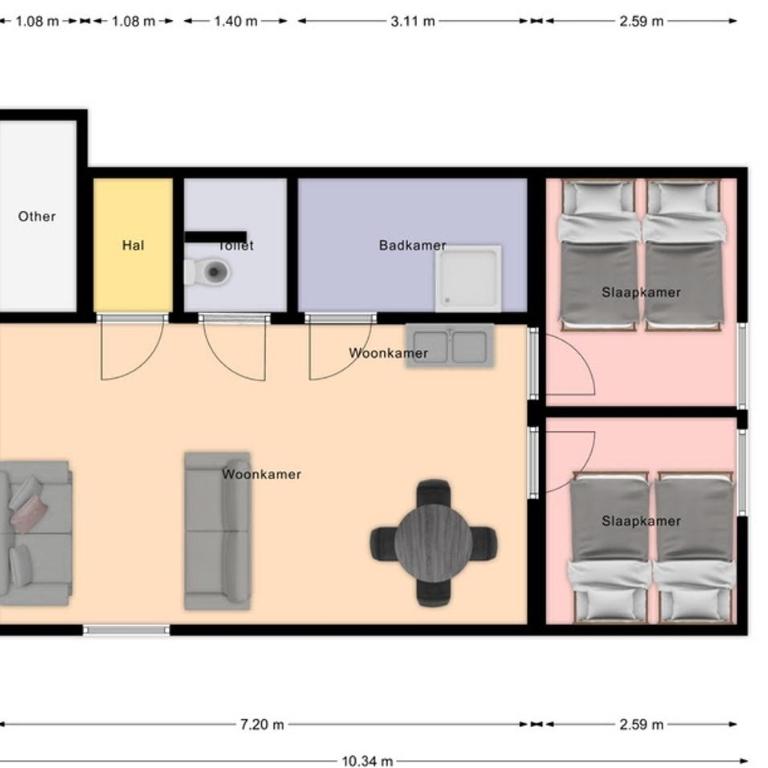 Alter Kindergarten vakantieappartementen - Apartment mit 2 Schlafzimmern - 9