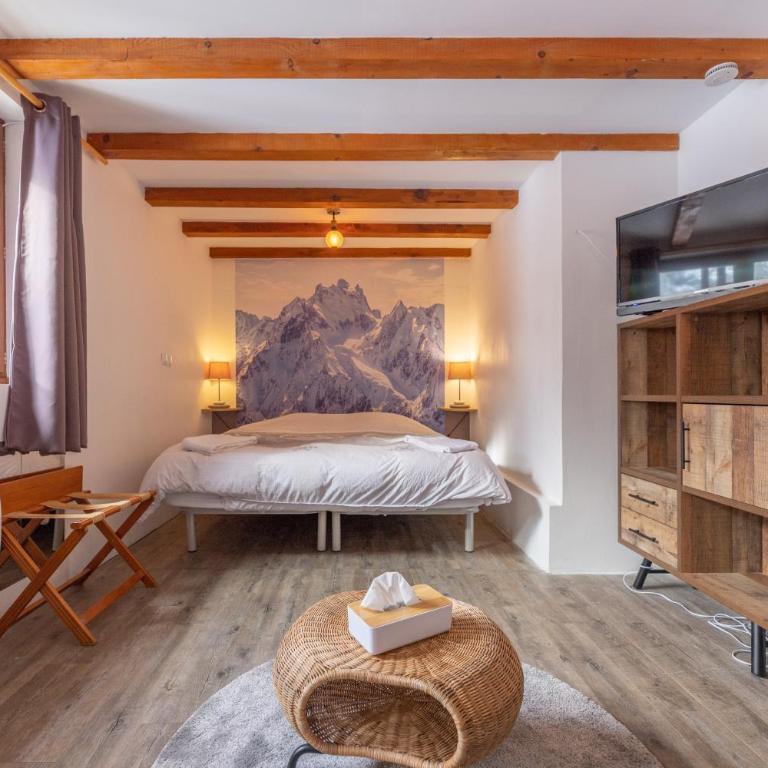 REFUGE- GITE Le Pas de l'Ane - Chambre Double - Vue sur Montagne - 1
