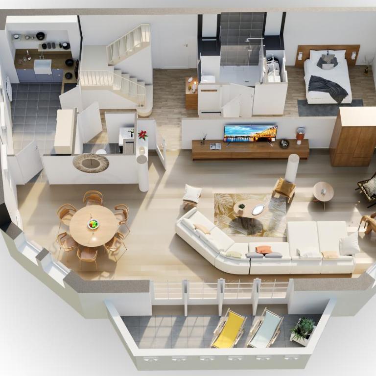 La Clé de Quentovic ◎ Duplex de 150 m2 ◎ Standing - Appartement 3 Chambres - 16
