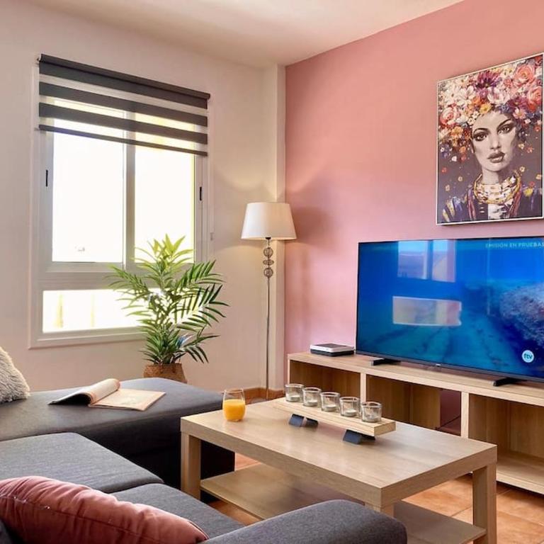 Precioso apto 4 pers, 2 piscinas, fibra óptica - Apartamento de 2 dormitorios - 4