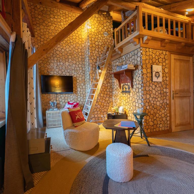Megève Bois - Relais & Châteaux - Chambre Double Deluxe avec Balcon - 1