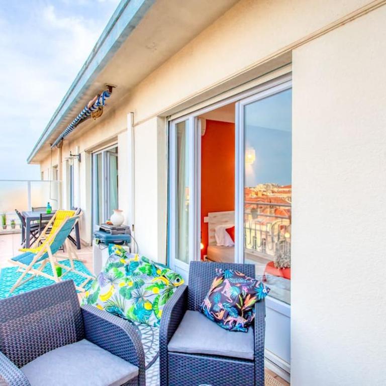 C5 - Staywiz us - 2 BDR Blvd Carnot - 10 min Palais - AC & Terrace Sea View - Appartement 2 Chambres - 1