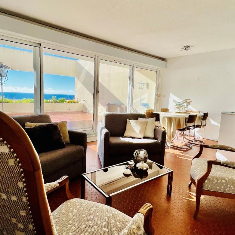 VUE MER EXCEPTIONNELLE - GRANDE TERRASSE et PISCINE - Appartement 1 Chambre - 5