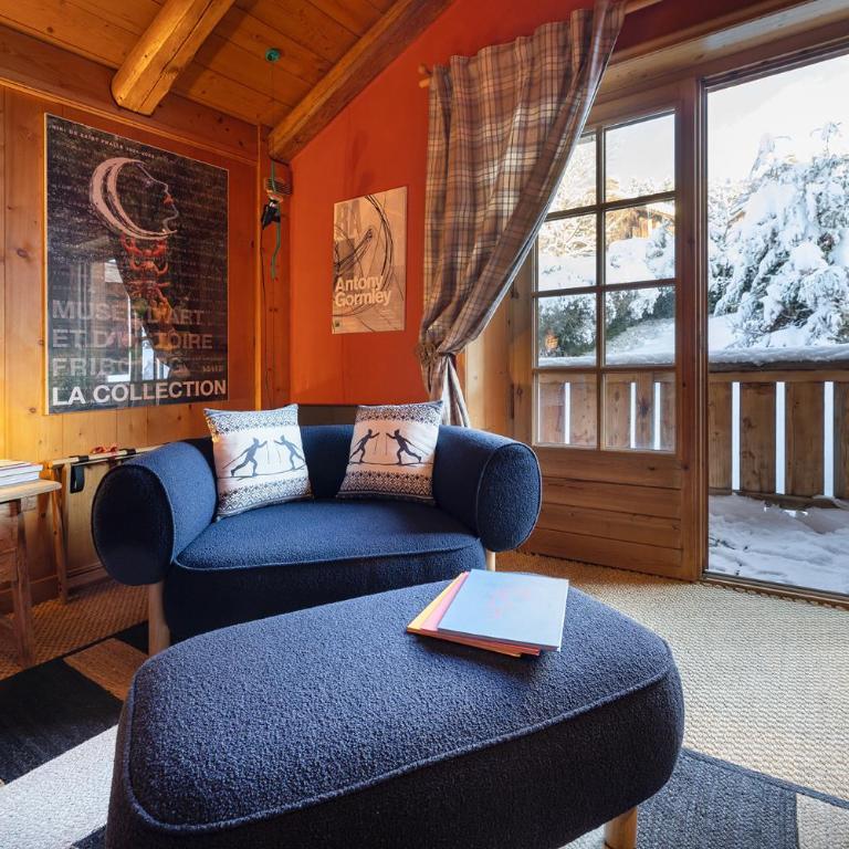 Megève Bois - Relais & Châteaux - Chambre Double ou Lits Jumeaux avec Terrasse - 1
