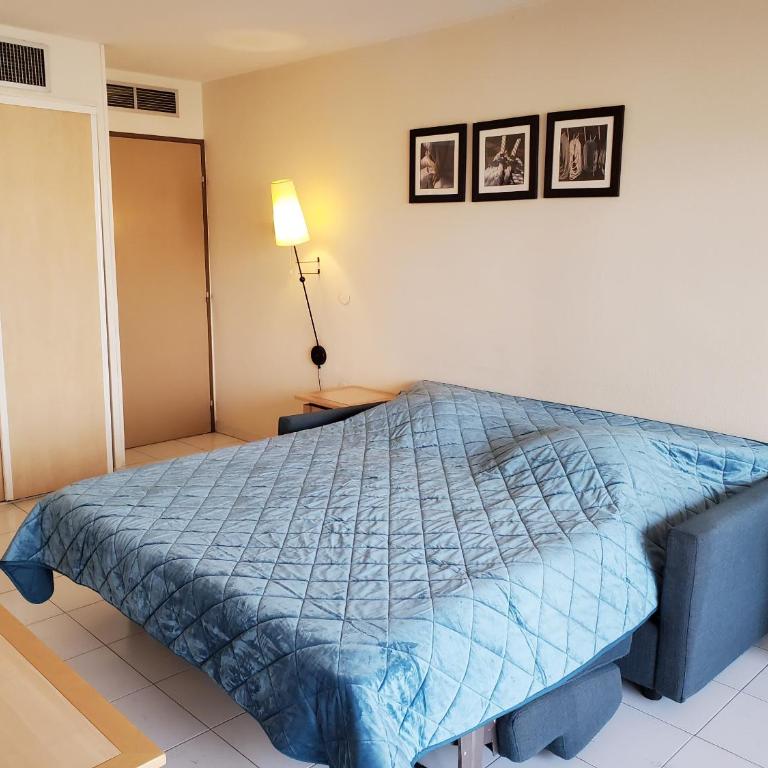CAP HERMES Studio 31m2 Vue Port Climatise piscine, - Studio with Sea View - 12